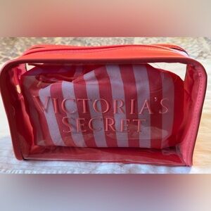 Victoria's Secret 2 Piece Cosmetic Bag Set